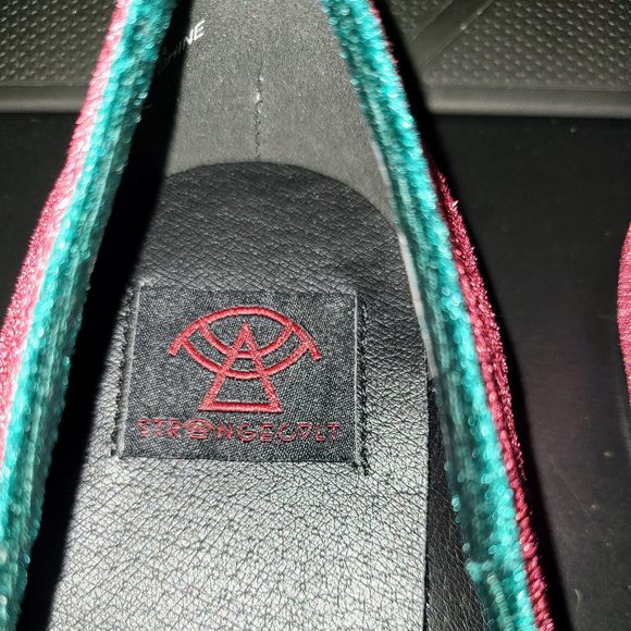 Strangecvlt Red Lydia Velvet Jack O’ Lantern Flats - Picture 6 of 13